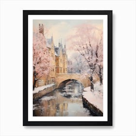 Dreamy Winter Painting Cambridge United Kingdom 3 Art Print