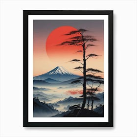 Mt Fuji Canvas Print Art Print