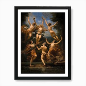 Les Nymphes De Parthenope Painting By Charles Meynier Exposed In Louvre Museum Poster