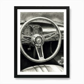 Chevrolet Corvette Steering Wheel 1 Art Print