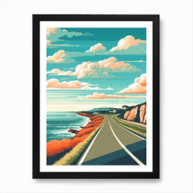 A Hammer In Causeway Coastal Route Illustration 1 Art Print