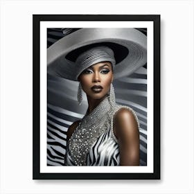 Afro-American Beauty Rich Slay 15 Art Print