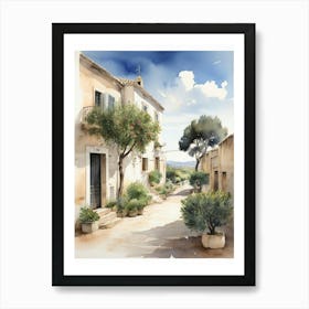 Puglia, Italy with olive trees Art Print