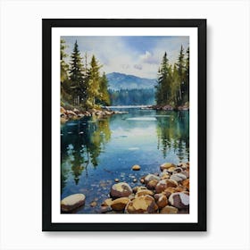 Reflections In The Lake Art Print