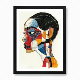 Abstract Portrait Of A Woman 54 Art Print