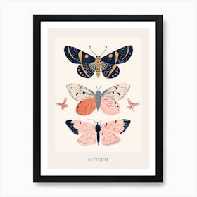 Colourful Insect Illustration Butterfly 18 Poster Art Print