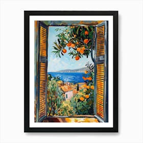 Open Window Henri Matisse Style Fauvism Painting Mediterranean Art Print