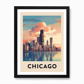Chicago Travel Poster 12 Art Print
