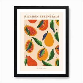 Tropical Fruit Poster 1 Art Print