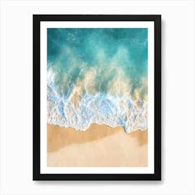 Aerial View Of A Beach 37 Art Print