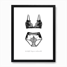 Lingerie Art Print