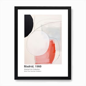 World Tour Exhibition, Abstract Art, Madrid, 1960 1 Art Print
