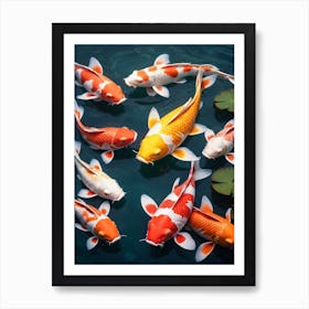 Koi Fish Painting (4) Art Print