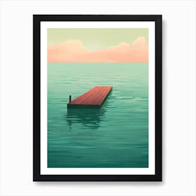 Pier In The Sea Art Print