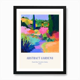 Colourful Gardens Claude Monet Foundation Gardens France 2 Blue Poster Art Print