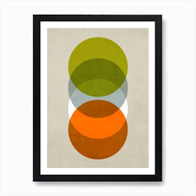 Abstract Circles 1 Art Print