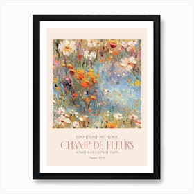 Champ De Fleurs, Floral Art Exhibition 25 Art Print