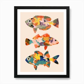 Three Fish Art Print