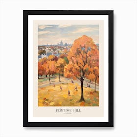 Autumn City Park Painting Primrose Hill London 1 Poster Art Print