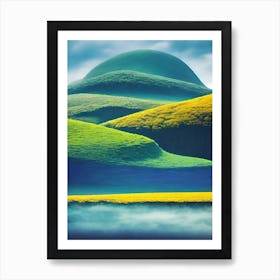 Green Hills Art Print