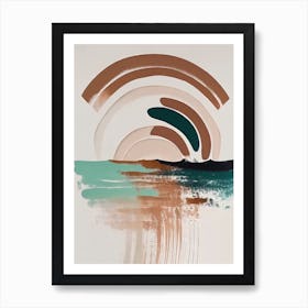 - Abstract Minimal Boho Beach 6 Art Print