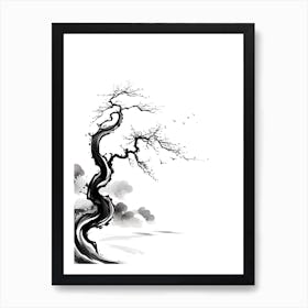 Japanese Bonsai Tree Art Print