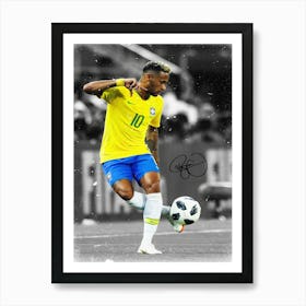 Neymar Brazil Art Print