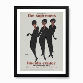 The Supremes Music Concert Poster Art Print