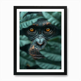 Chimpanzee Portrait Art Print