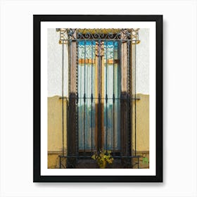 Wrought Iron Window 20170105 127rt1ppub Art Print