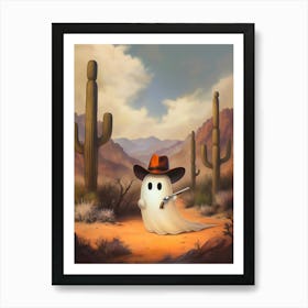 Ghost In The Desert Art Print