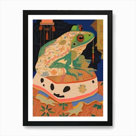 Maximalist Animal Painting Frog 3 Art Print