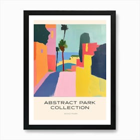 Abstract Park Collection Poster Echo Park Los Angeles 2 Art Print