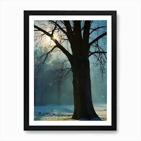 Bare Tree In The Snow Poster