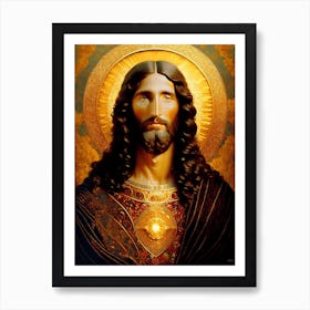 Golden Jesus 1 Art Print