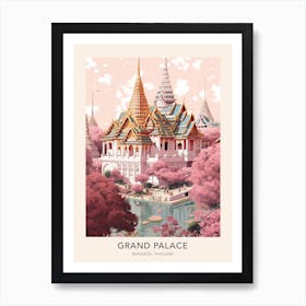 Grand Palace Bangkok Thailand 2 Travel Poster Art Print