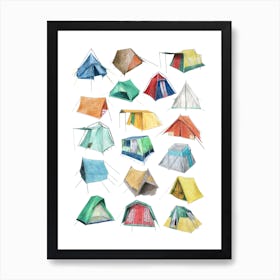 Camping Art Print