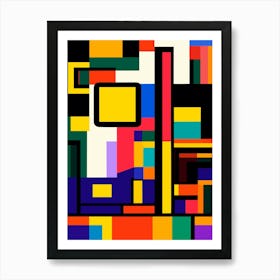 Abstract Squares 1 Art Print