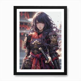 Samurai Girl 7 Art Print