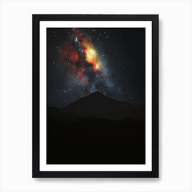 Milky Way Mountain Affiche