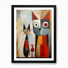 Modern Cat 3 Art Print