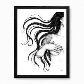 Long Hair Art Print