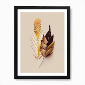 Corn Silk Spices And Herbs Retro Minimal 5 Art Print
