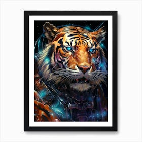 Space Tiger Art Print