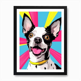 Pop Art Cartoon Chihuahua3 Art Print