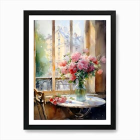 Paris Watercolor Painting Poster