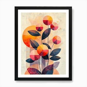 Abstract Flowers 24 Art Print