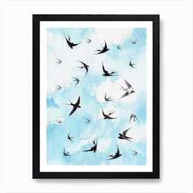 Swallows Art Print