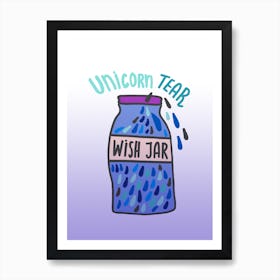 Unicorn Tear Wish Art Print