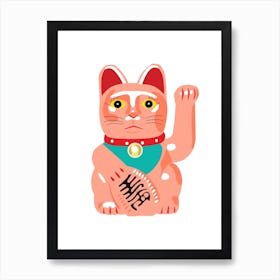Lucky Cat Art Print